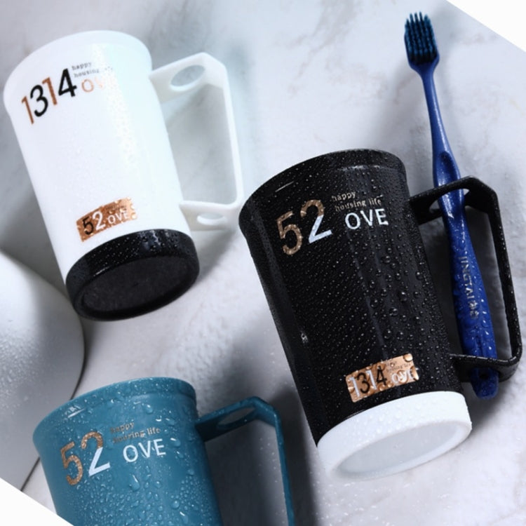 Upgrade Your Bathroom Routine with a Stylish Thickened Black Mouthwash Cup