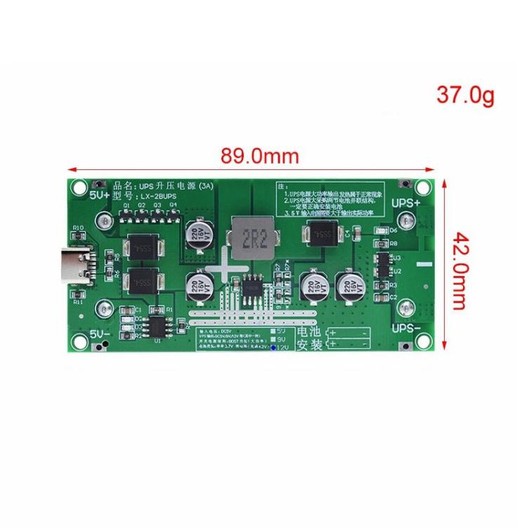 15W 3A High-power UPS18650 Lithium Battery Boost Charging Module(5V ...