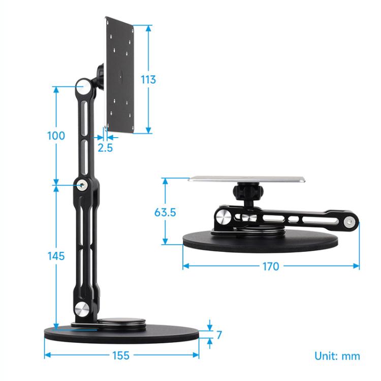 WAVESHARE 32275 Within 19 Inch Monitor VESA Portable Screen Bracket Mu ...
