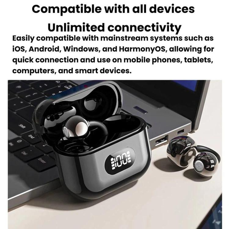 X62 150 Languages AI Translation Earphones Clip-On Digital Display Sma ...