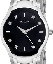 Load image into Gallery viewer, Authentic BULOVA Diamond Accented Stainless Steel Ladies Watch
