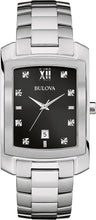 Load image into Gallery viewer, Authentic BULOVA Diamond Accented Stainless Steel Mens Watch
