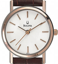 Load image into Gallery viewer, Authentic BULOVA Classic Brown Leather Ladies Watch
