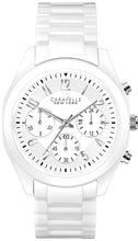 Load image into Gallery viewer, Authentic CARAVELLE by BULOVA White Ceramic Chronograph Ladies Watch
