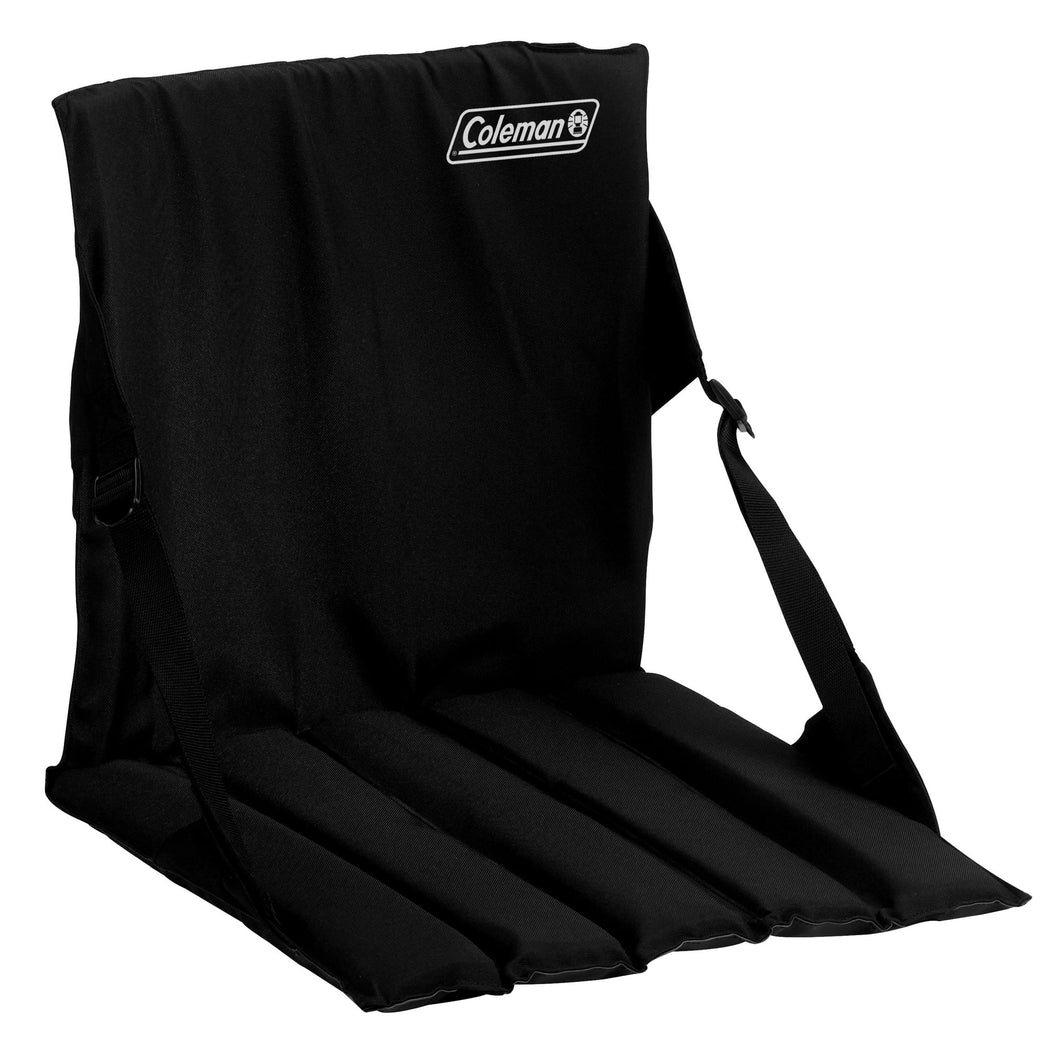 COLEMAN Portable Stadium Seat Cushion with Backrest - Black