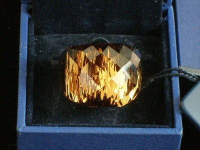 Swarovski Smokey Topaz Nirvana Ring