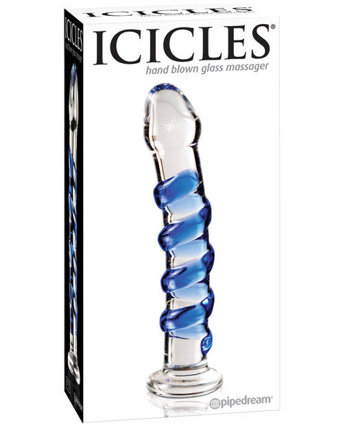 ICICLES Hand Blown Glass Massager Dildo - No. 5