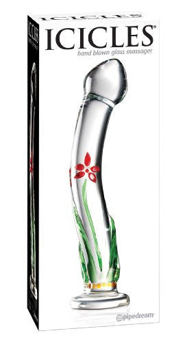 ICICLES Hand Blown Glass Massager Dildo - No. 21