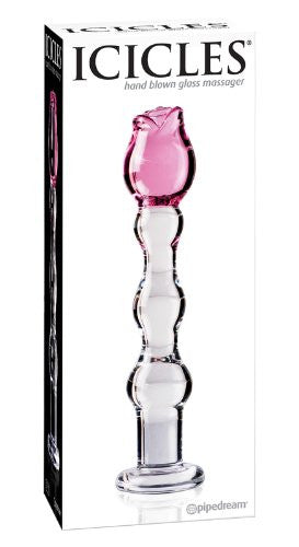ICICLES Hand Blown Glass Massager Dildo - No. 12