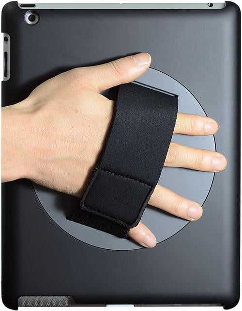 LAPWORKS Soft Grip iPad Handle for iPad 2, 3, 4 with 360 Degree Swiveling and Smart Cover Channel