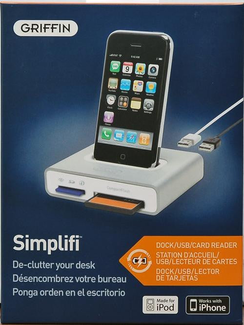 GRIFFIN Simplifi Dock/USB/Card Reader for Ipod/Iphone