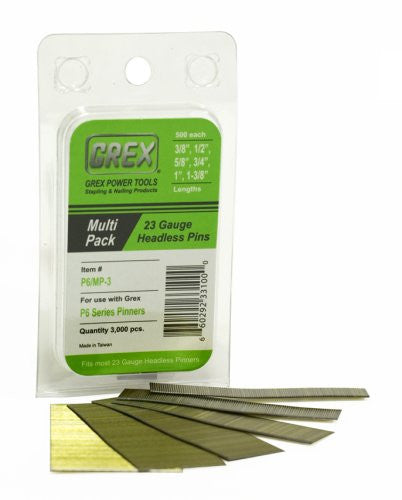 GREX Multi Pack 23 Gauge Headless Pins