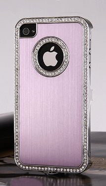 Pandamimi Dana Brand Luxury Bling Rhinestone Chrome Hard Case for Apple iPhone 4S 4 4G