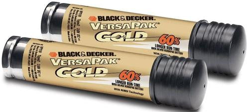 BLACK & DECKER VP143 Versapak Gold Battery Twin Pack