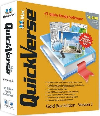 QuickVerse Mac Gold Box Edition Software - Version 3