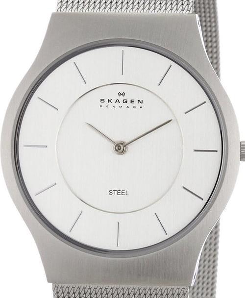 Authentic SKAGEN Denmark Ultra Slim Mesh Band Mens Watch