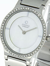 Load image into Gallery viewer, Authentic OBAKU Denmark Crystal Accented Mother Of Pearl Ladies Watch
