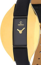 Load image into Gallery viewer, Authentic OBAKU Denmark Black Leather Ladies Watch
