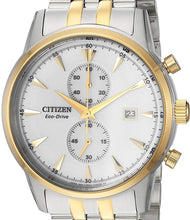 Load image into Gallery viewer, Authentic CITIZEN Eco-Drive Two Tone Stainless Steel Chronograph Mens Watch
