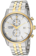 Load image into Gallery viewer, Authentic CITIZEN Eco-Drive Two Tone Stainless Steel Chronograph Mens Watch
