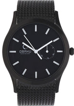 Load image into Gallery viewer, Authentic OBAKU Denmark Harmony Black Stainless Steel Mens Watch
