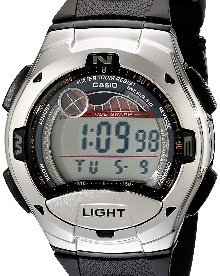 Moon Phase Time Graph Watch Authentic CASIO Digital Moon Phase