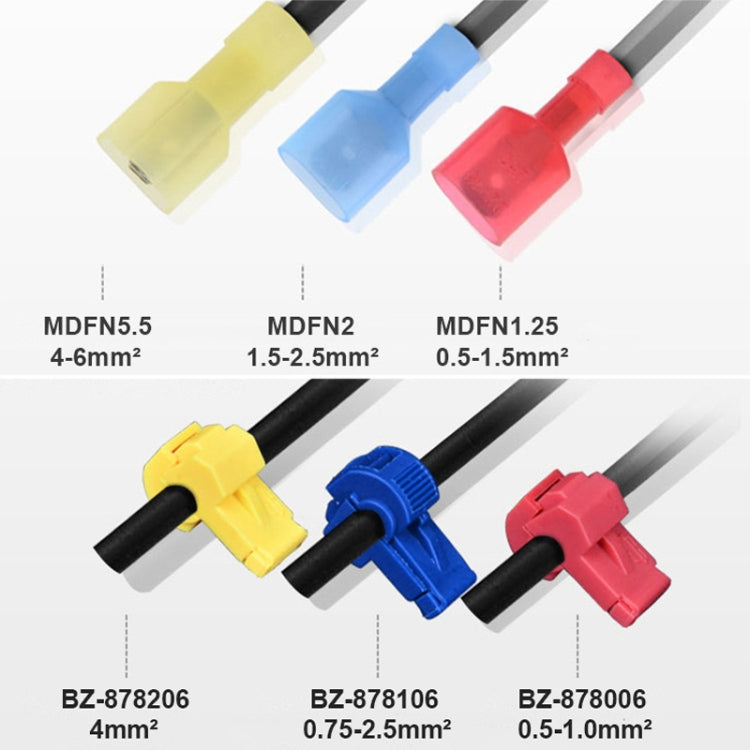 120 in 1 Universal T Shape Push Clamp Solderless Wire Connector Fast W ...