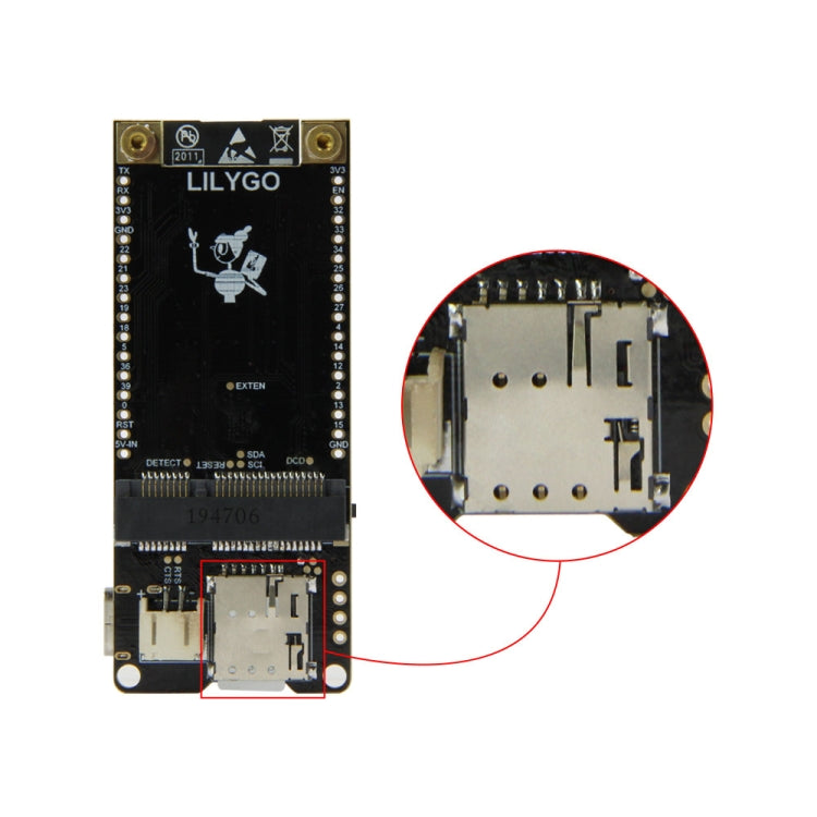TTGO T-PCIE ESP32-WROVER-B AXP192 Chip WiFi Bluetooth Nano Card SIM Se ...