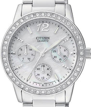 Load image into Gallery viewer, Authentic CITIZEN Swarovski Crystal Mother Of Pearl Multifunction Ladies Watch
