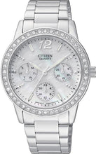 Load image into Gallery viewer, Authentic CITIZEN Swarovski Crystal Mother Of Pearl Multifunction Ladies Watch
