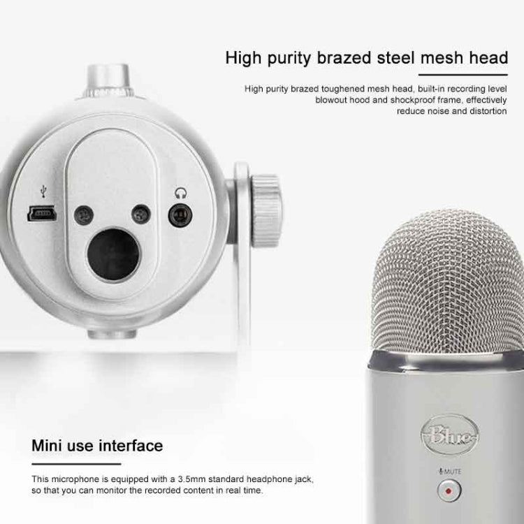 Logitech Blue Yeti USB Condenser Microphone(Blue) – Maverick Sales