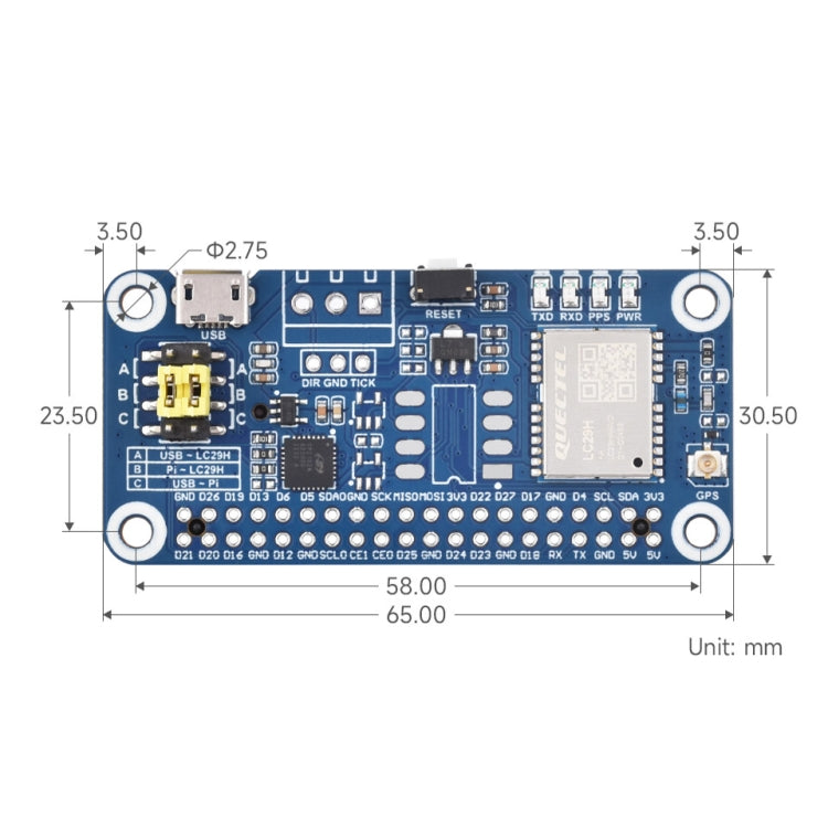 Modulo GPS Dual-band Waveshare Per Raspberry Pi - Tecnologia L1+L5, Supporto RTK Per Posizionamento Al Centimetro, Multi-GNSS