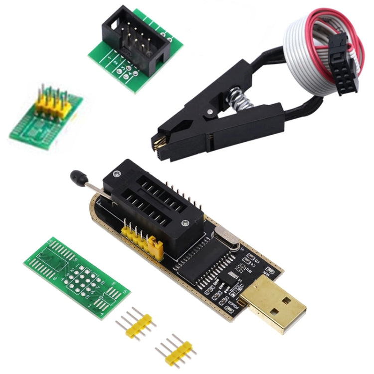 Test Clip With 2 Board+CH341A Programmer Module USB Motherboard