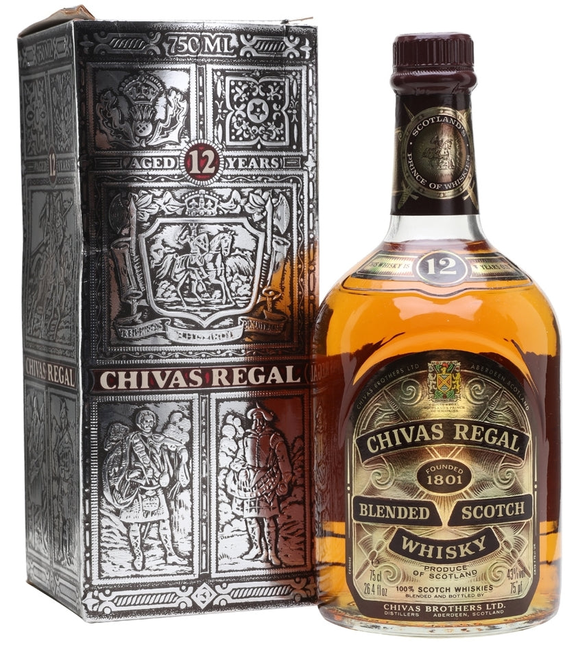 Rare Vintage CHIVAS REGAL 12 Year Whisky (750ml) - 1980's Bottling