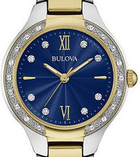 Load image into Gallery viewer, Authentic BULOVA Diamond Collection Two Tone Ladies Watch
