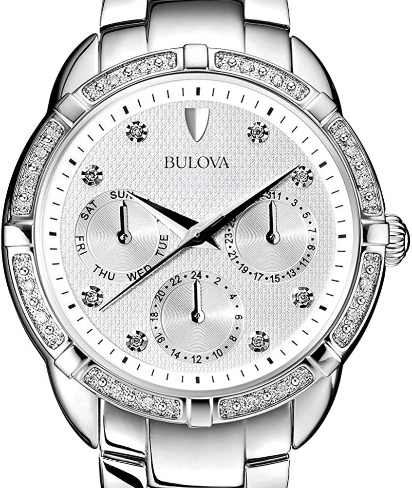 Authentic BULOVA Diamond Collection Multifunction Ladies Watch