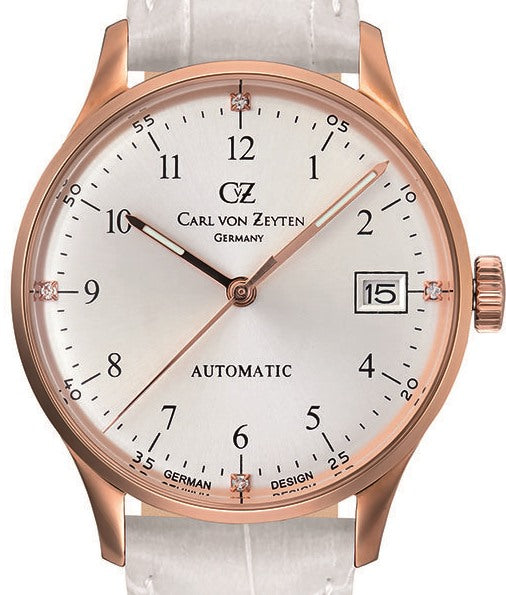 Authentic CARL VON ZEYTEN Rose Gold Automatic Ladies Watch