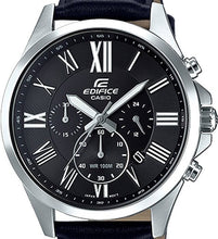 Load image into Gallery viewer, Authentic CASIO Edifice Black Leather Chronograph Mens Watch
