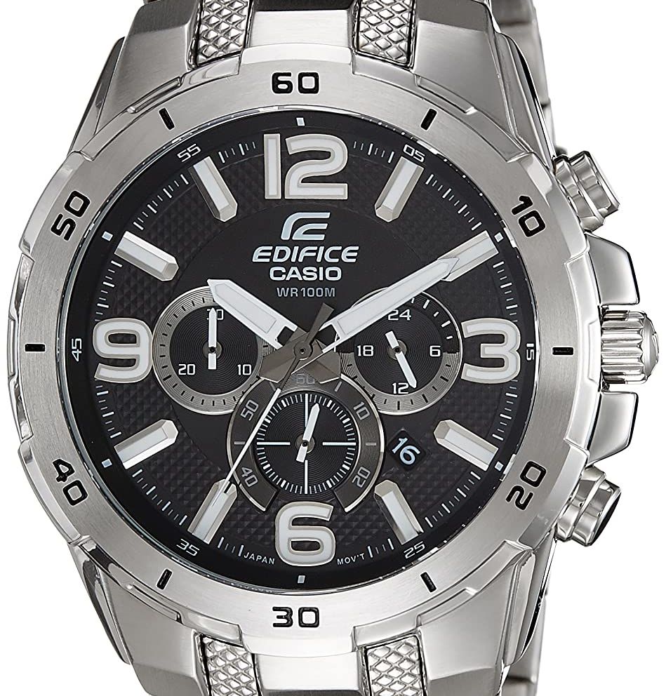 Authentic CASIO Edifice Stainless Steel Chronograph Mens Watch