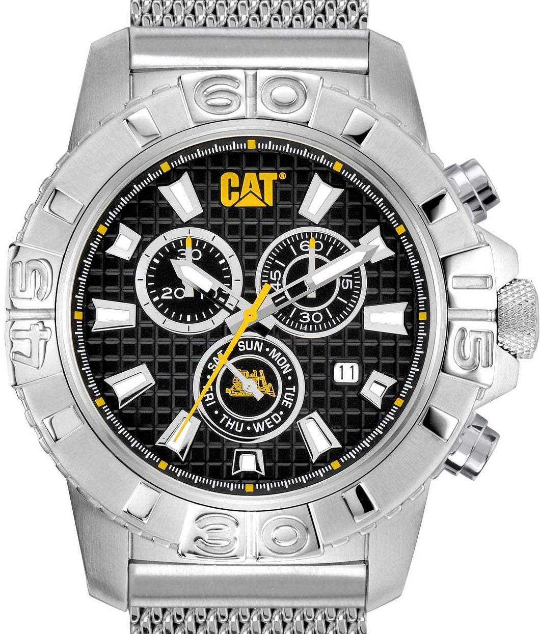 Authentic CAT Alaska Stainless Steel Chronograph Mens Watch