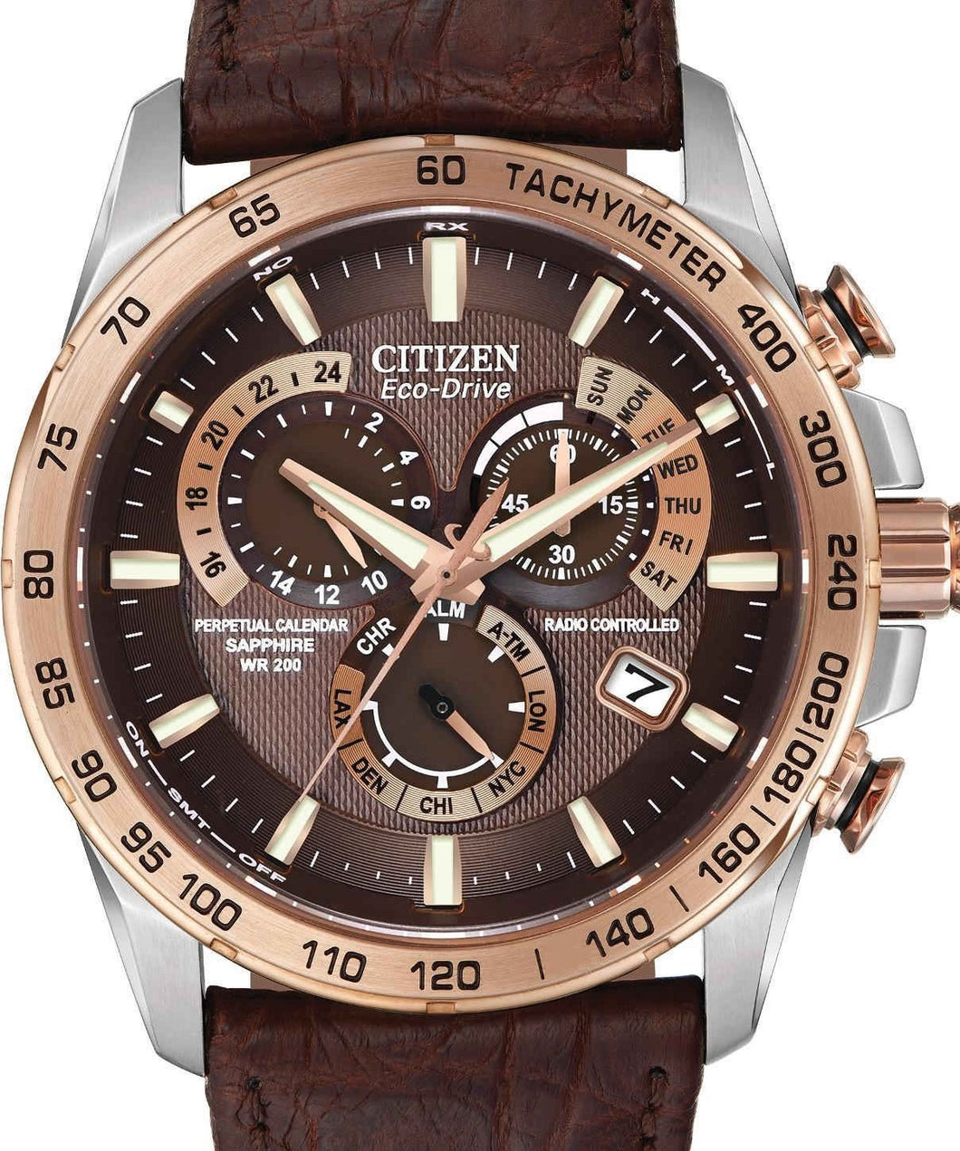 Authentic CITIZEN Eco Drive Limited Edition World Time Atomic Timekeeping Mens Watch