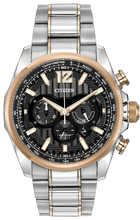 Load image into Gallery viewer, Authentic CITIZEN Eco-Drive ShadowHawk Stainless Steel Chronograph Mens Watch
