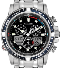 Load image into Gallery viewer, Authentic CITIZEN Eco-Drive SailHawk Alarm Chronograph Yachting World Time Mens Watch
