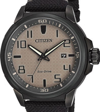 Load image into Gallery viewer, Authentic CITIZEN Eco-Drive Military Black Mens Watch
