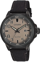 Load image into Gallery viewer, Authentic CITIZEN Eco-Drive Military Black Mens Watch
