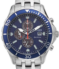 Load image into Gallery viewer, Authentic CITIZEN Eco-Drive Stainless Steel Chronograph Mens Watch
