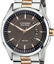 Load image into Gallery viewer, Authentic CITIZEN Eco-Drive Two Tone Stainless Steel Mens Watch
