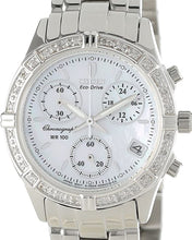 Load image into Gallery viewer, Authentic CITIZEN Eco-Drive Diamond Accented Mother Of Pearl Chronograph Ladies Watch
