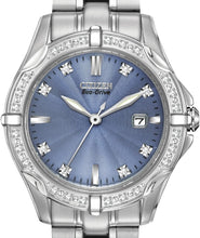 Load image into Gallery viewer, Authentic CITIZEN Eco-Drive Diamond Accented Stainless Steel Ladies Watch
