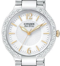 Load image into Gallery viewer, Authentic CITIZEN Eco-Drive Firenza Diamond Accented Stainless Steel Ladies Watch
